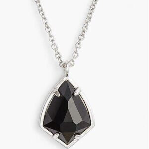Kendra Scott 'Cory' Semiprecious Stone Pendant Necklace - Onyx